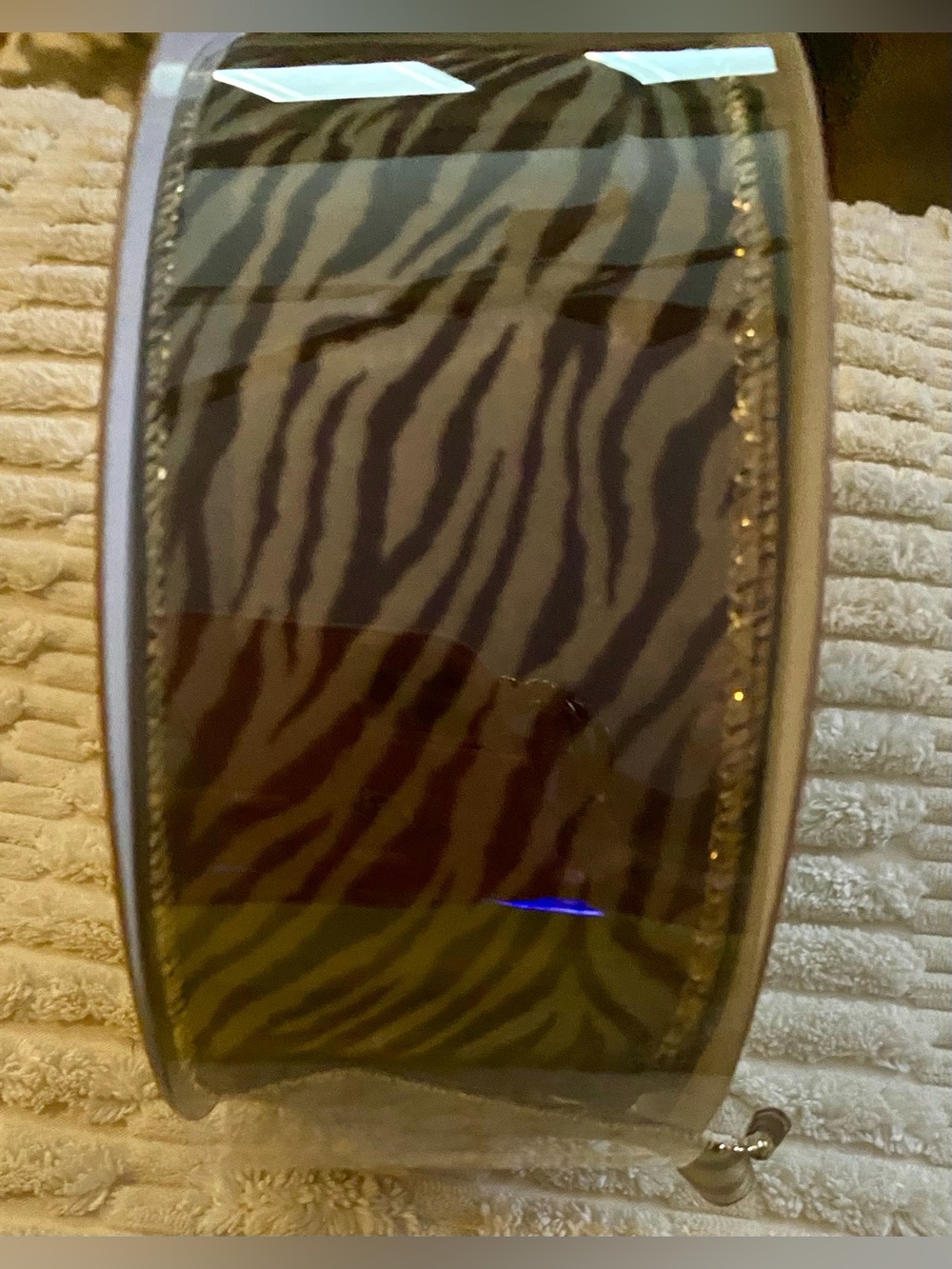 Brown Zebra Print Wired Ribbon 2.5” x 50 Yds Wreath Bow Craft